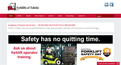 Desktop Screenshot of forkliftsoftoledo.com